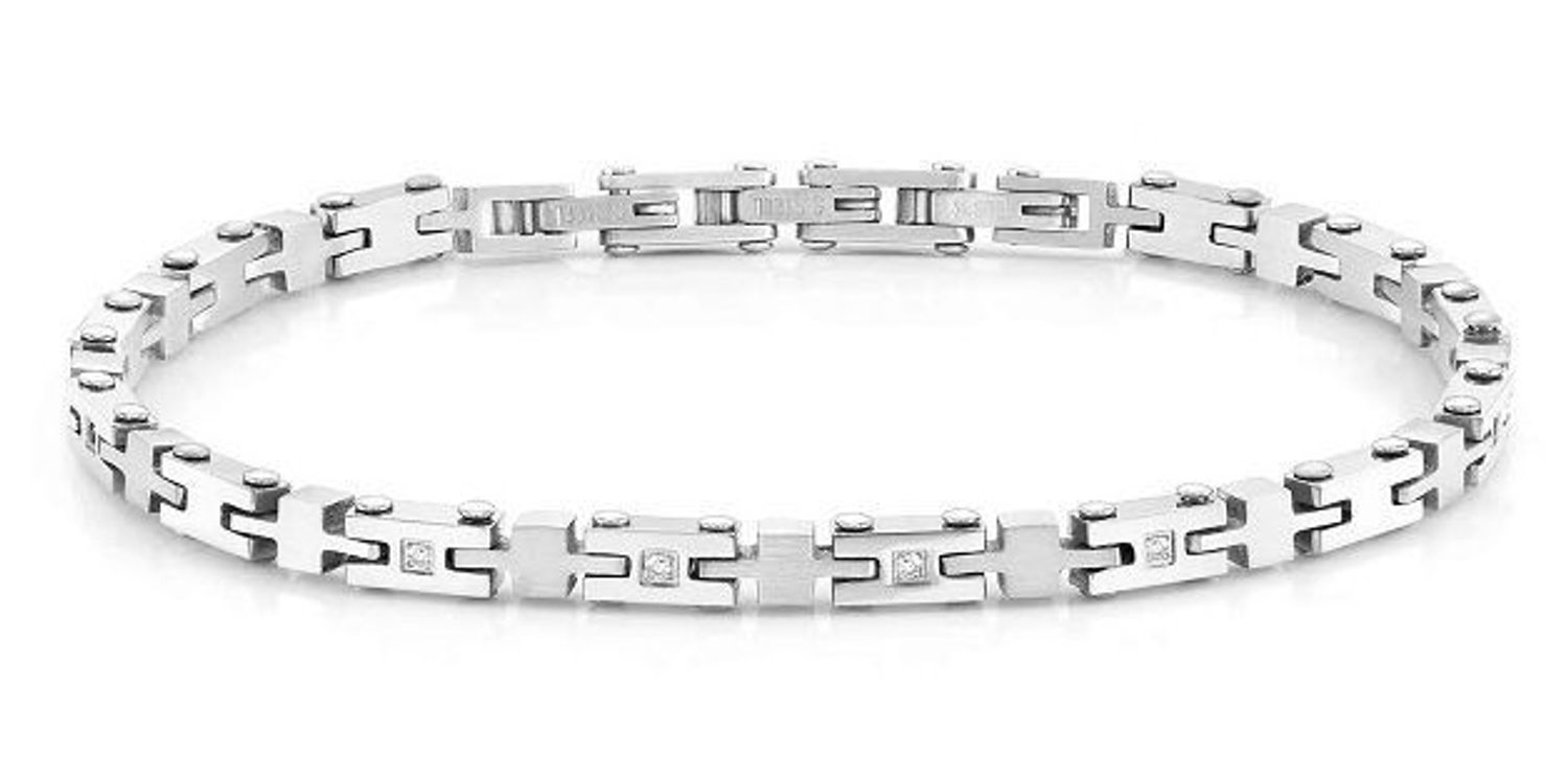 Męska bransoletka Nomination Italy wykonana z najwyższej jakości stali szlachetnej z elementami pokrywanymi metodą PVD w kolorze srebra (2).jpg